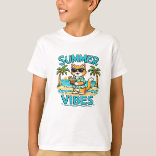 Zomerstemming Kat Kat Zonnebril T-Shirt