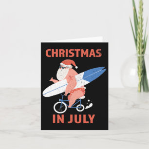 Zomerstemming Kerstman Christmas In July  Kaart