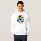 Zomerstemming met Palmboom Ontwerp Hoodie (Voorkant volledig)