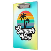 Zomerstemming met Palmboom Ontwerp Klembord (Links)