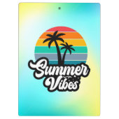 Zomerstemming met Palmboom Ontwerp Klembord (Achterkant)