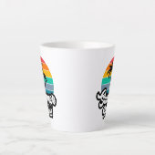 Zomerstemming met Palmboom Ontwerp Latte Mok (Voorkant)