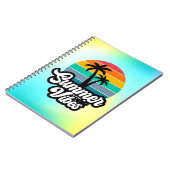 Zomerstemming met Palmboom Ontwerp Notitieboek (Linkerzijde)