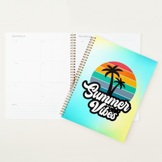 Zomerstemming met Palmboom Ontwerp Planner (Display)