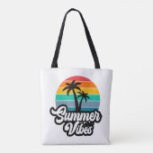 Zomerstemming met Palmboom Ontwerp Tote Bag (Achterkant)