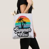 Zomerstemming met Palmboom Ontwerp Tote Bag (Dichtbij)