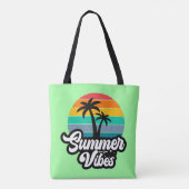 Zomerstemming met Palmboom Ontwerp Tote Bag (Achterkant)
