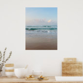 Zomerstemming | Ombre Strand Zon & Zand Monogram Poster (Keuken)