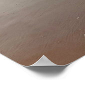 Zomerstemming | Ombre Strand Zon & Zand Monogram Poster (Hoek)