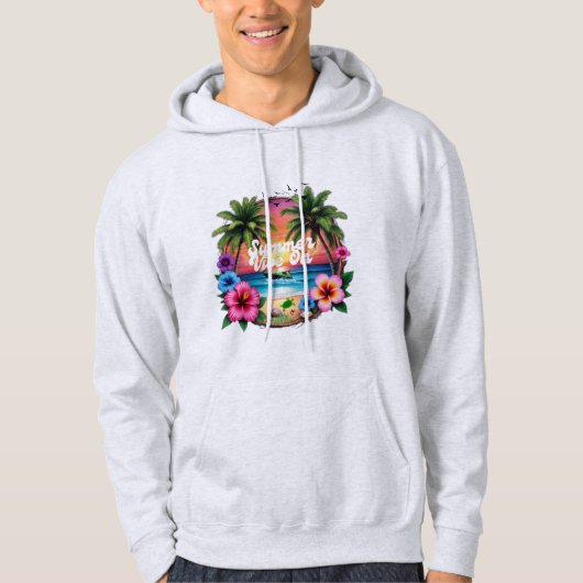 Zomerstemming On 🌴 Hoodie (Voorkant)