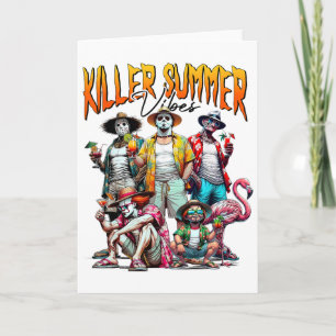 Zomerstemming Oude Horror Grappige Halloween Zomer Kaart