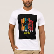 Zomerstemming Palmboom Grafische T-shirt