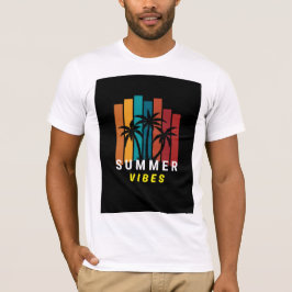Zomerstemming Palmboom Grafische T-shirt