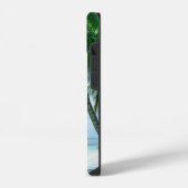 Zomerstemming Palmboom Strand Ontspannende Oceaan iPhone Hoesje (Linkerkant)