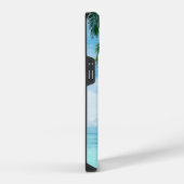 Zomerstemming Palmboom Strand Ontspannende Oceaan iPhone Hoesje (Rechterkant)