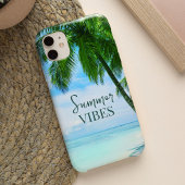 Zomerstemming Palmboom Strand Ontspannende Oceaan iPhone Hoesje