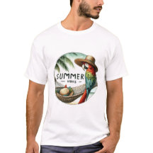 zomerstemming papegaai tshirt