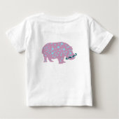 Zomerstemming Peuter Ruffle T-shirt, Wit (Achterkant)