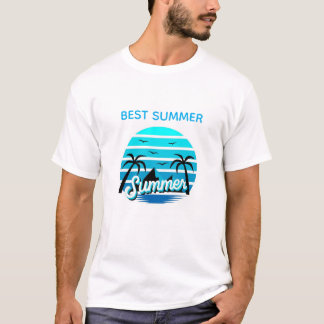 Zomerstemming Retro Design t-shirt ontwerp