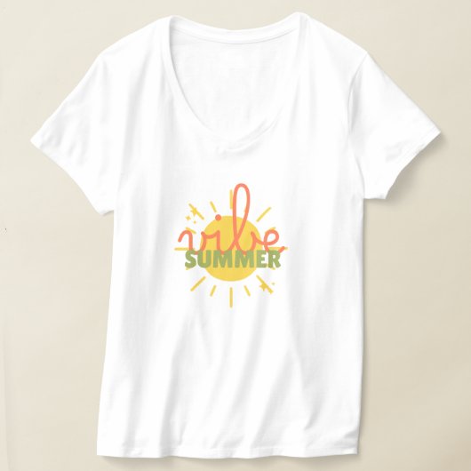 Zomerstemming Retro Strand T-Shirt (Laagn)