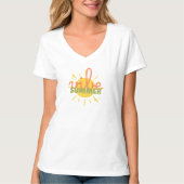 Zomerstemming Retro Strand T-Shirt (Voorkant)