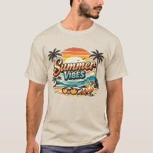 Zomerstemming Retro Strand Tropische Vakantie