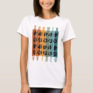 Zomerstemming Retro Tropische Vintage Esthetiek T-shirt
