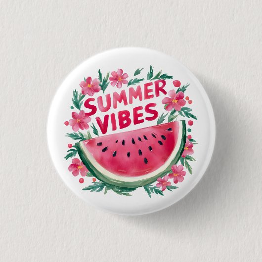 Zomerstemming Ronde Button 3,2 Cm (Voorkant)