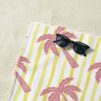Zomerstemming Roze Palmboom Strandlaken