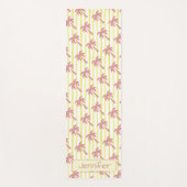 Zomerstemming Roze Palmboom Yogamat (Voorkant)
