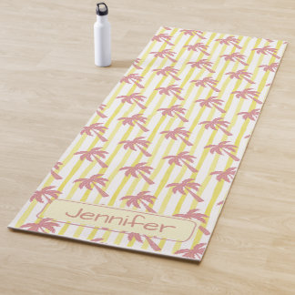 Zomerstemming Roze Palmboom Yogamat