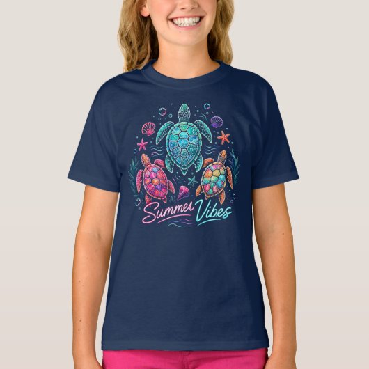 Zomerstemming schildpadden t-shirt (Voorkant)