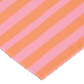 Zomerstemming Sinaasappel roze lijnen tafelkleed (Gekanteld)