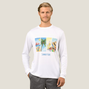 Zomerstemming Sublimatie T-Shirt Retro Strand Sc