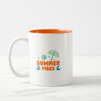 Zomerstemming Vakantie Tweekleurige Koffiemok