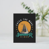 Zomerstemming Vangen Feestdagenkaart (Staand voorkant)
