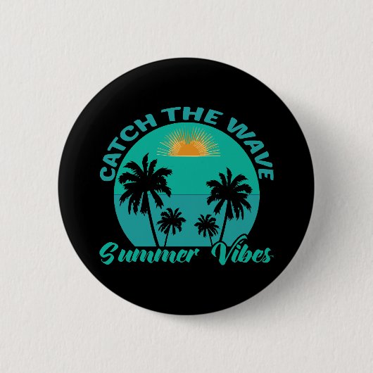 Zomerstemming Vangen Ronde Button 5,7 Cm (Voorkant)