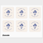 Zomerstemming Vierkante Sticker (Vel)