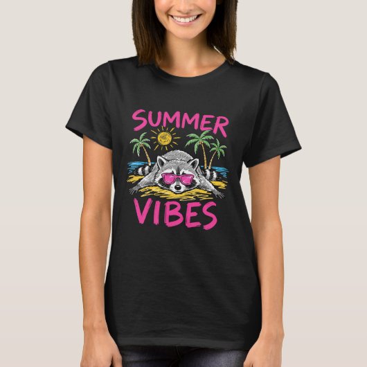 Zomerstemming Wasbeer Grappig T-Shirt (Voorkant)