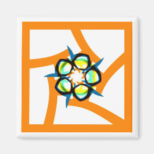 Zomerster - Sinaasappel Magneet