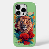 Zomerstijl Leeuw, bloemig Case-Mate iPhone Case (Achterkant)