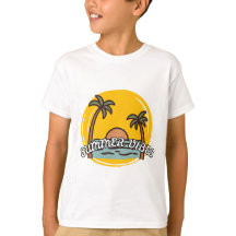 Zomerstraling strand T-shirt voor kinderen