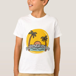 Zomerstraling strand T-shirt voor kinderen