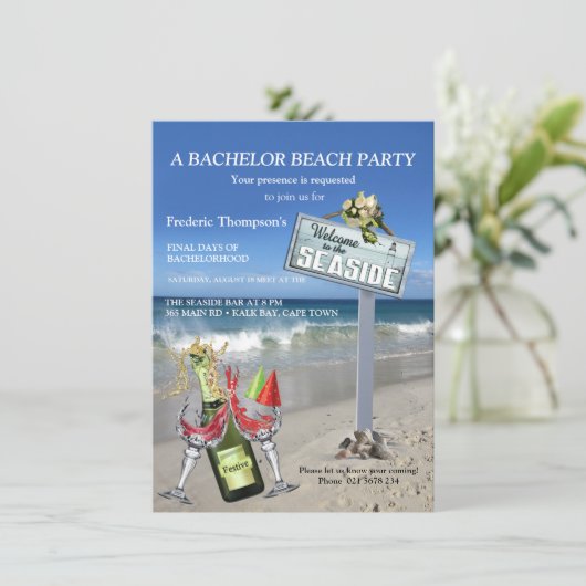 Zomerstrand Bachelor Party (Staand voorkant)