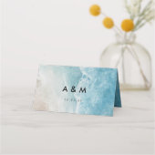 Zomerstrand Bestemming Trouwkaart Vouwbare Plaatsk Plaatskaartje (Achterkant)