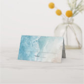 Zomerstrand Bestemming Trouwkaart Vouwbare Plaatsk Plaatskaartje (Voorkant)