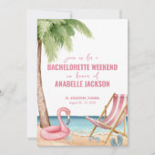 Zomerstrand Bruidsmeisjesweekend Kaart (Voorkant)