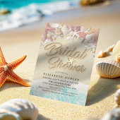 Zomerstrand Bruiloft Bridal Shower Zeester Kaart