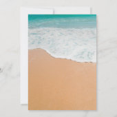 Zomerstrand Bruiloft Harten Naam in het Zand Kaart (Achterkant)