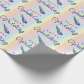 Zomerstrand Bruiloft Oceaan Schelp Regenboog Stree Cadeaupapier (Hoek)